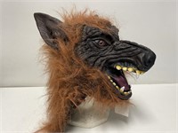 Latex Rubber Wolf Mask Adult Size W/Tag