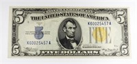 1934 $5 SLIVER CERTIFICATE UNCIRCULATED