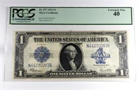 1923 $1 SILVER CERTIFICATE PCGS 40