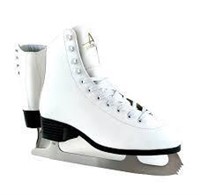 TRICOT LINED FIGURE SKATES SIZE 7 WOMEN