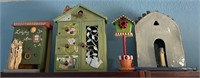 T - LOT OF 4 DECOR HOUSES (P6)