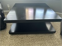 Caracole Dark Espresso Short Pedestal Coffee Table