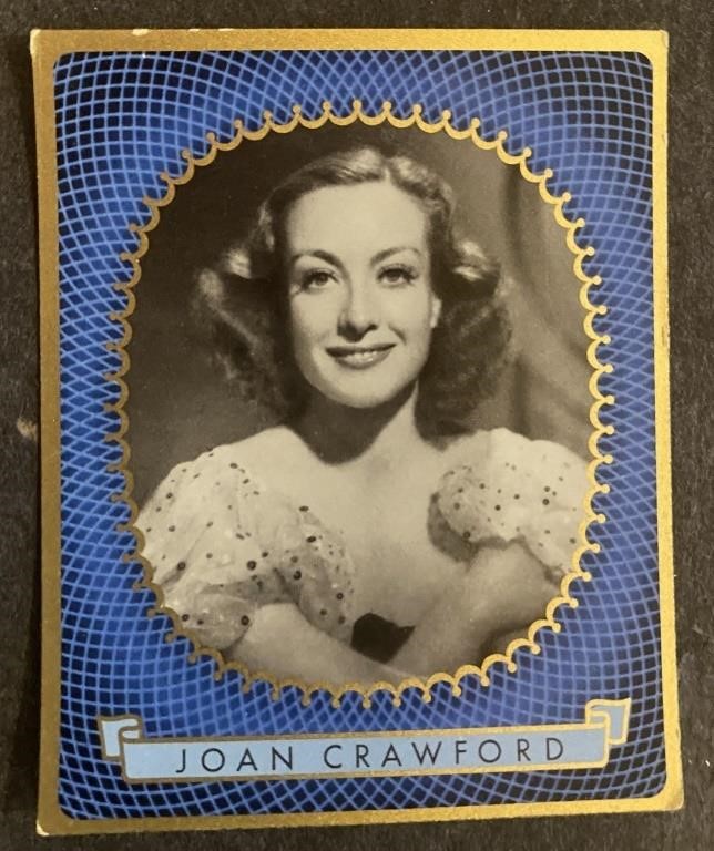 JOAN CRAWFORD: Antique Tobacco Card (1936)