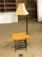 Lamp Table w/Rack