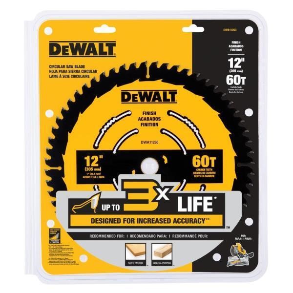 12 in. 60-Tooth Circular Saw Blade $58