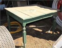 Green Wooden Table