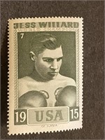 Boxing, JESS WILLARD: Scarce SLANIA Stamp