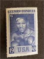 Boxing, EZZARD CHARLES: Scarce SLANIA Stamp