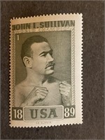 Boxing, JOHN L. SULLIVAN: Scarce SLANIA Stamp