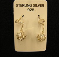 Pair Of 925 Sterling Silver Earrings