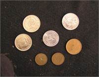 Lot Of 7 World Coins