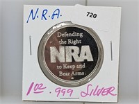 1oz .999 Silver NRA Round