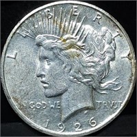 1926-S Peace Silver Dollar, Better Date