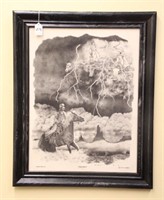 1992 MONTANA MARBLE "GHOST RIDERS" ETCHING