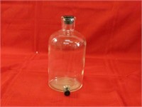 Vintage glass laboratory bottle. Pyrex