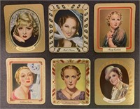 MOVIE STARS: 18 x GARBATY Tobacco Cards (1936)