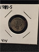 1943-S Silver Mercury Dime