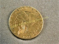 4.18 Gram US 1914 $2 Gold Piece Indian Head Coin