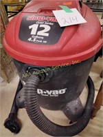 Shop Vac Wet Dry Quiet Series, 12 gallon, 4.5