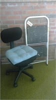 DESK CHAIR AND STEP STOOL