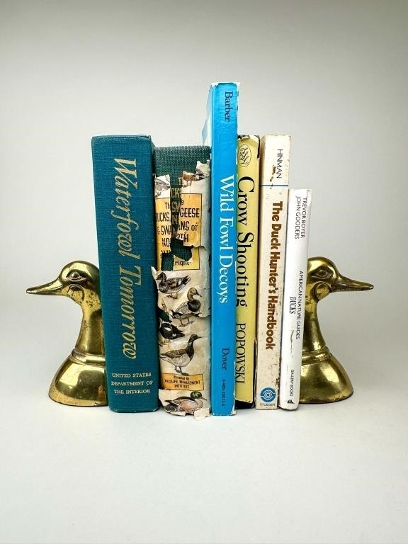 Duck Bookends and Books