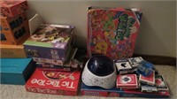Many board games, puzzles and card games