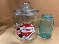Dr Pepper 10-2-4 vintage style snack jar