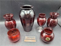 Ruby Red Vases & Cups