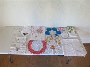 Embroidered Tableclothes, Doilies & More!