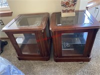 Glass end tables  (living room)