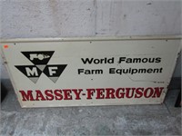METAL MASSEY-FERGUSON SIGN -- 391/2" X 20"