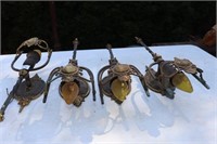 4 Outdoor Lighted Sconces
