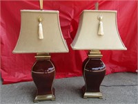 2 Lamps 32" T