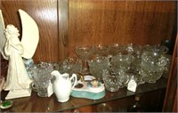 nice shelf lot Fostoria Amer., pink depression,