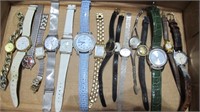 16 Ladies Wristwatches including Seiko, Gloria