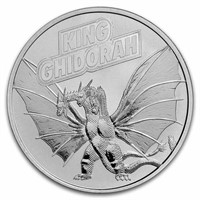 2023 Niue 1 Oz Silver King Ghidorah Coin Bu