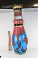 Vintage Large hand painted decorative vase
