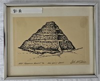 81A  Bob McCabe Step Pyramid Egypt '76 Art