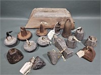 VINTAGE CAST IRON & LEAD DECOY WEIGHTS