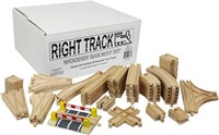 Wooden Train Track Deluxe Set