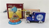 Santa's Workbench Marx Delivery Truck Tin Toys