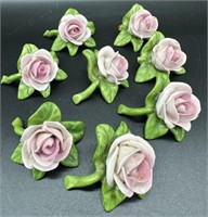 (8) Kaiser Mini Porcelain Roses