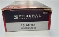 FEDERAL 45 AUTO- 1 FULL BOX OF 50--