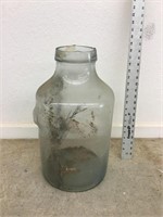 Vintage Large Glass Jug / Jar with Feet