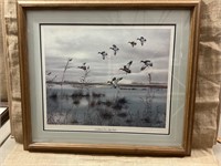 Iowa D,. U. mallards print, large