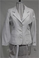 White leather blazer Size small Retail $495.00