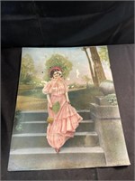 Early 1900s advertising print sample from the