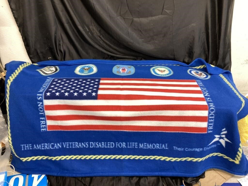 VETERAN'S FLEECE LAP BLANKET