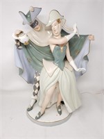 Vintage hand painted porcelain statue from