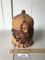 Clay Pottery Man with Beard Art - See ALL Pics